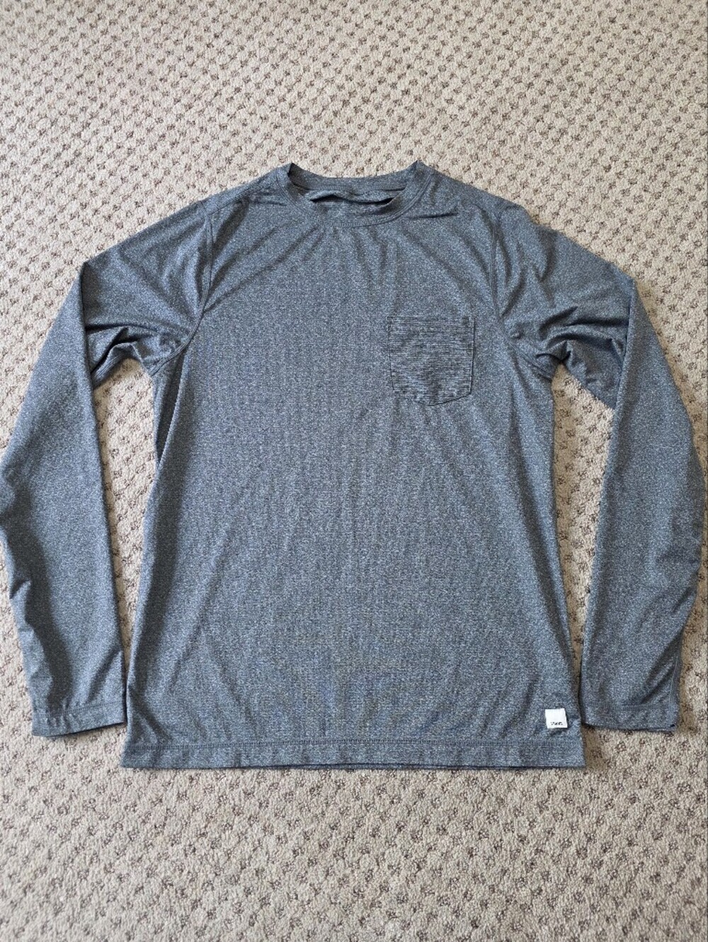 Vuori Strato Tech Long Sleeve Performance Shirt - Gray